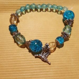 Children's/Humming Bird/💙Glass/Crystal Bracelet